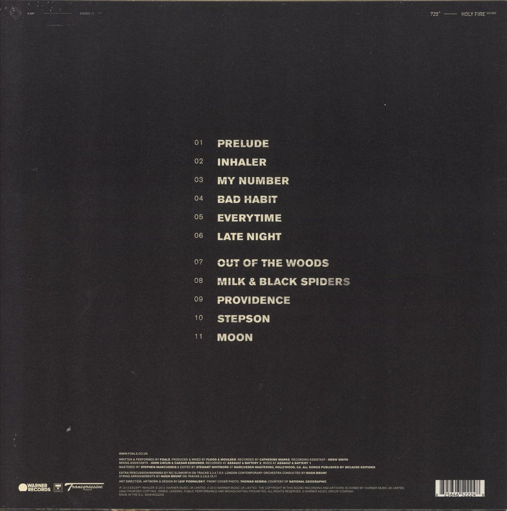 Foals Holy Fire - 180gm - EX UK vinyl LP album (LP record) 825646522248