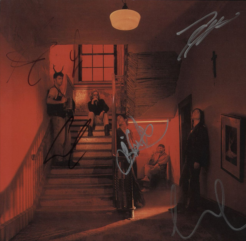 Fontaines D.C. Skinty Fia - Red Vinyl - Sealed + Autographed Print UK vinyl LP album (LP record)