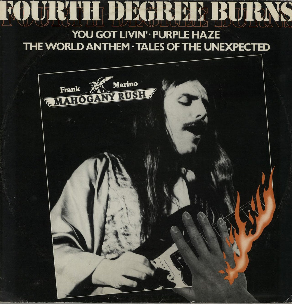 Frank Marino & Mahogany Rush Fourth Degree Burns UK 12" vinyl single (12 inch record / Maxi-single) 12-8637