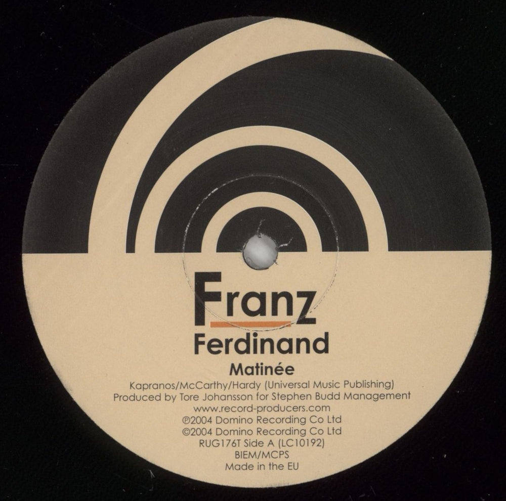 Franz Ferdinand Matinee UK 12" vinyl single (12 inch record / Maxi-single) FNZ12MA286431