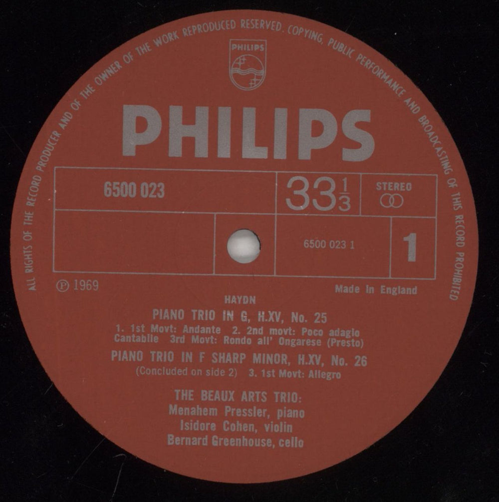 Franz Joseph Haydn Haydn: Drei Klaviertrios UK vinyl LP album (LP record) HJYLPHA862434