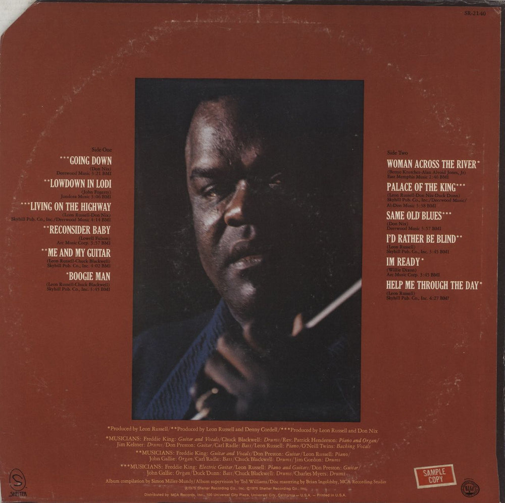 Freddie King The Best Of Freddie King Canadian vinyl LP album (LP record)