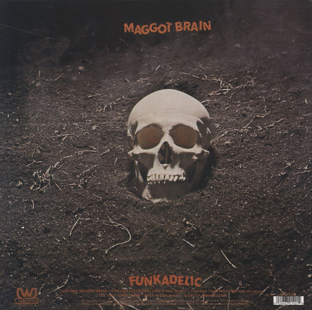 Funkadelic Maggot Brain: Remastered - Blue & Red Splattered Vinyl + Bonus Clear 12" UK 2-LP vinyl record set (Double LP Album) 029667014014