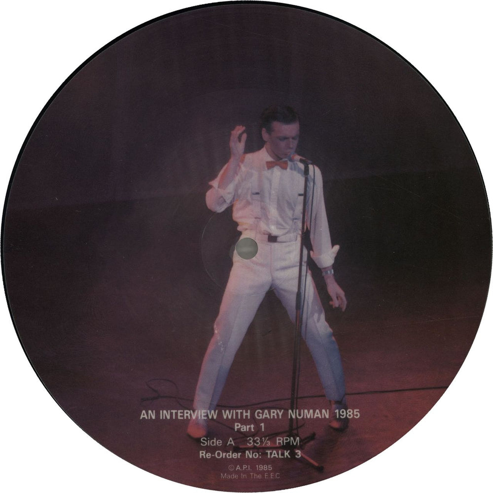 Gary Numan An Interview With Gary Numan - Parts 1 & 2 UK 7" vinyl picture disc (7 inch picture disc single) NUM7PAN649243