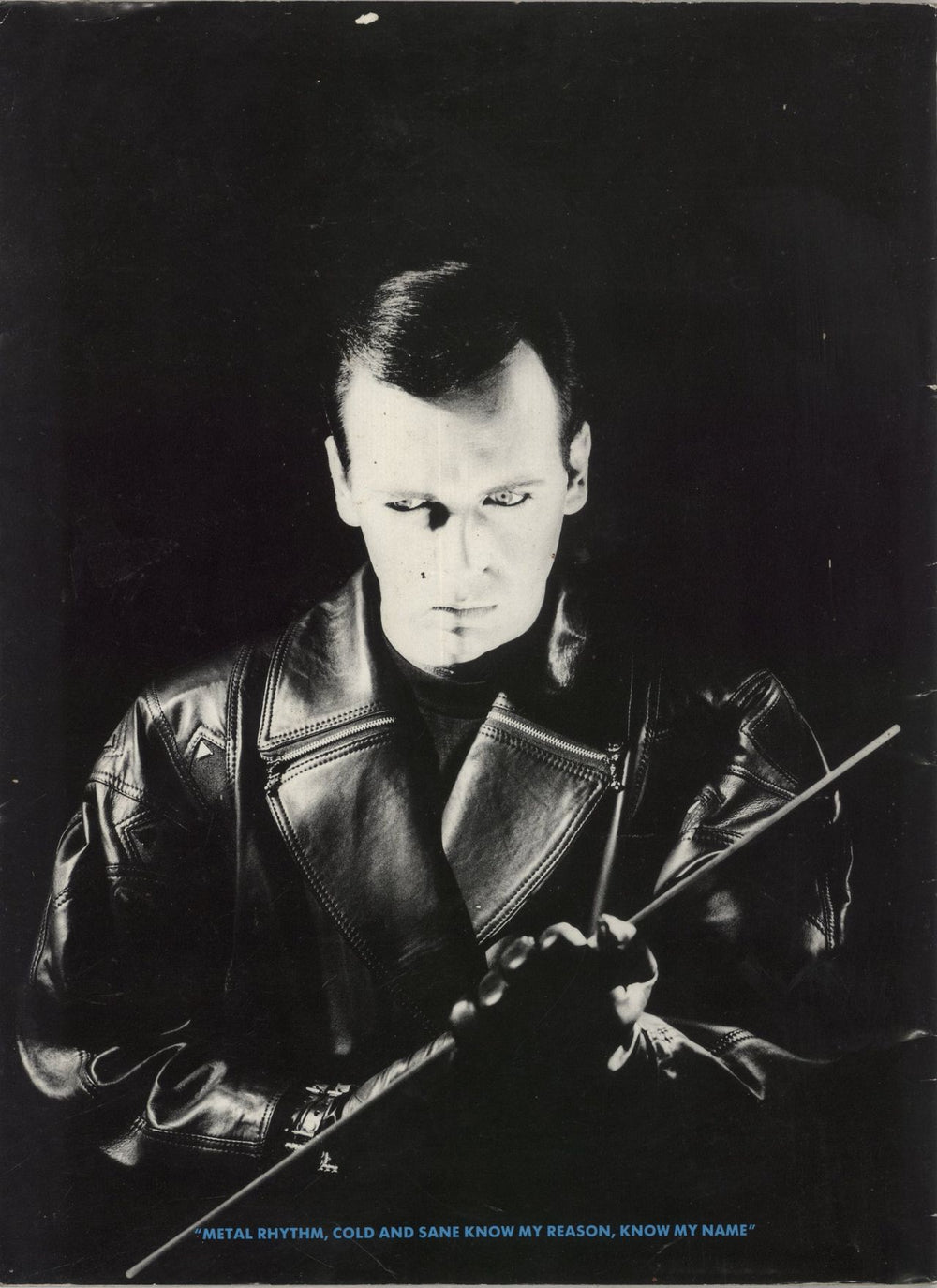 Gary Numan Metal Rhythm 1988 UK tour programme