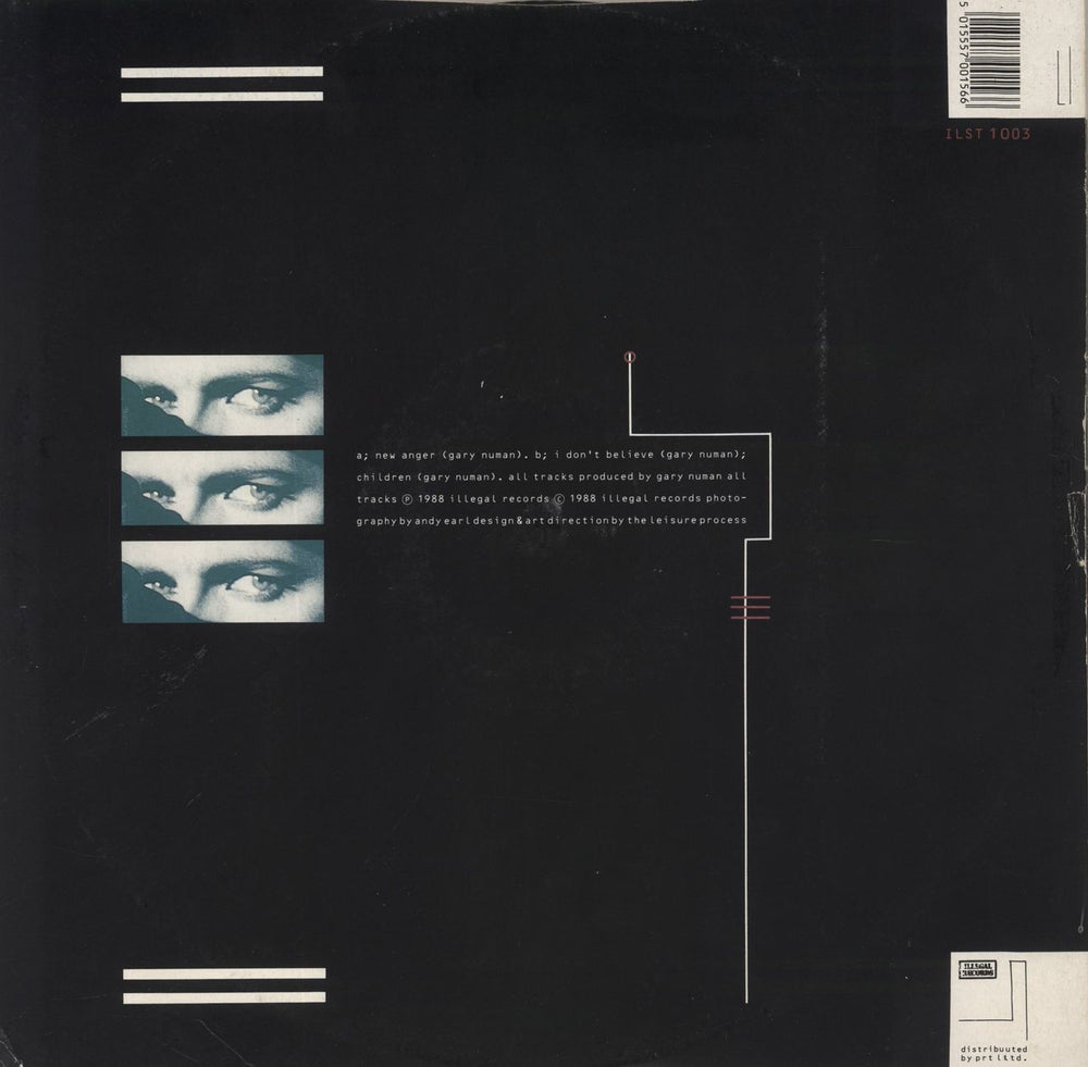 Gary Numan New Anger - Poster UK 12" vinyl single (12 inch record / Maxi-single) 5015557001566