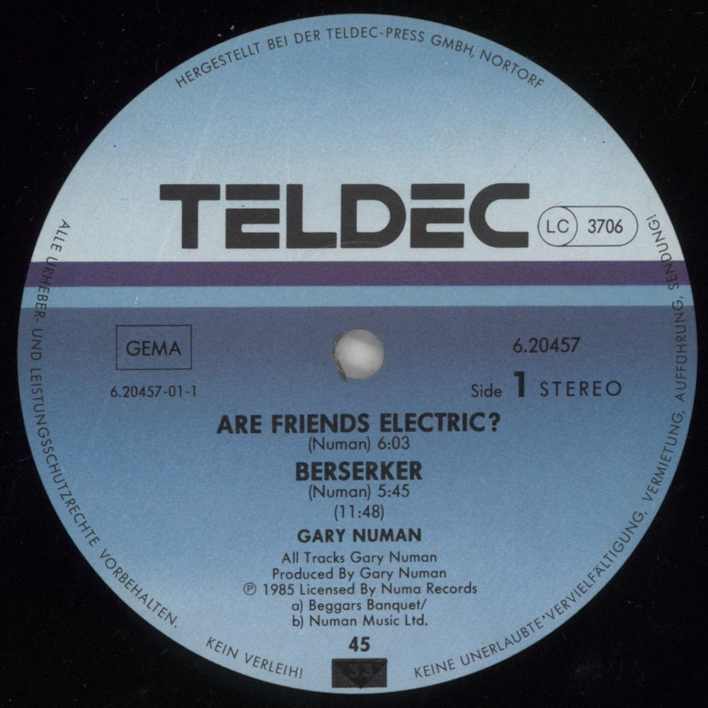 Gary Numan The Live EP UK 12" vinyl single (12 inch record / Maxi-single) NUM12TH860477