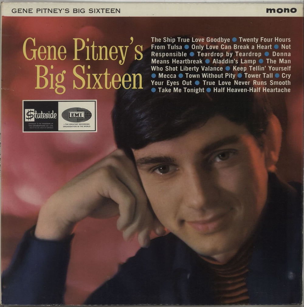 Gene Pitney Big Sixteen UK vinyl LP album (LP record) SL10118