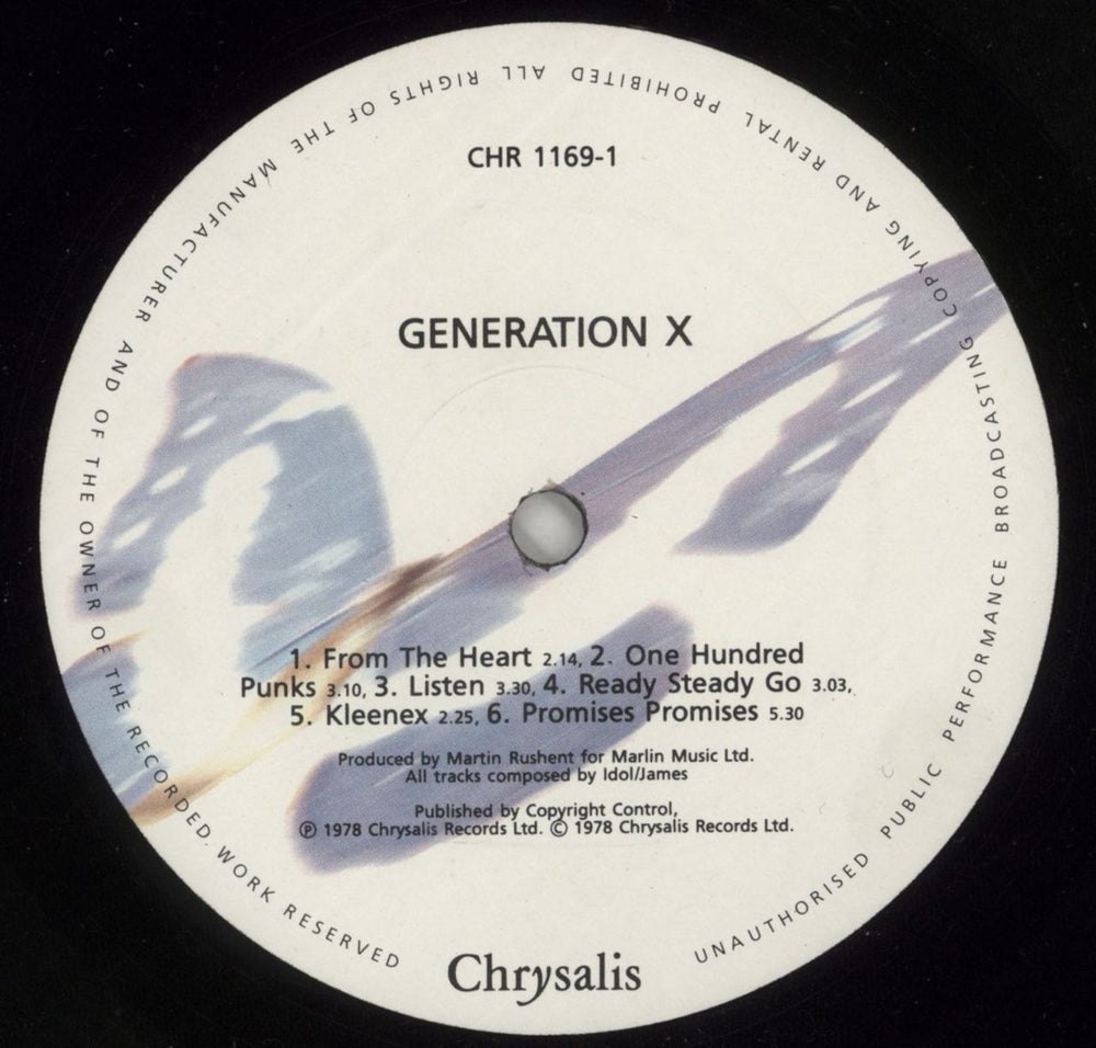 Generation X Generation X - Top Opening Sleeve - EX UK vinyl LP album (LP record) GEXLPGE654823