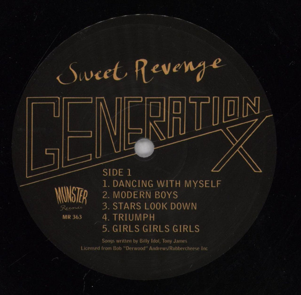 Generation X Sweet Revenge Spanish vinyl LP album (LP record) GEXLPSW837605
