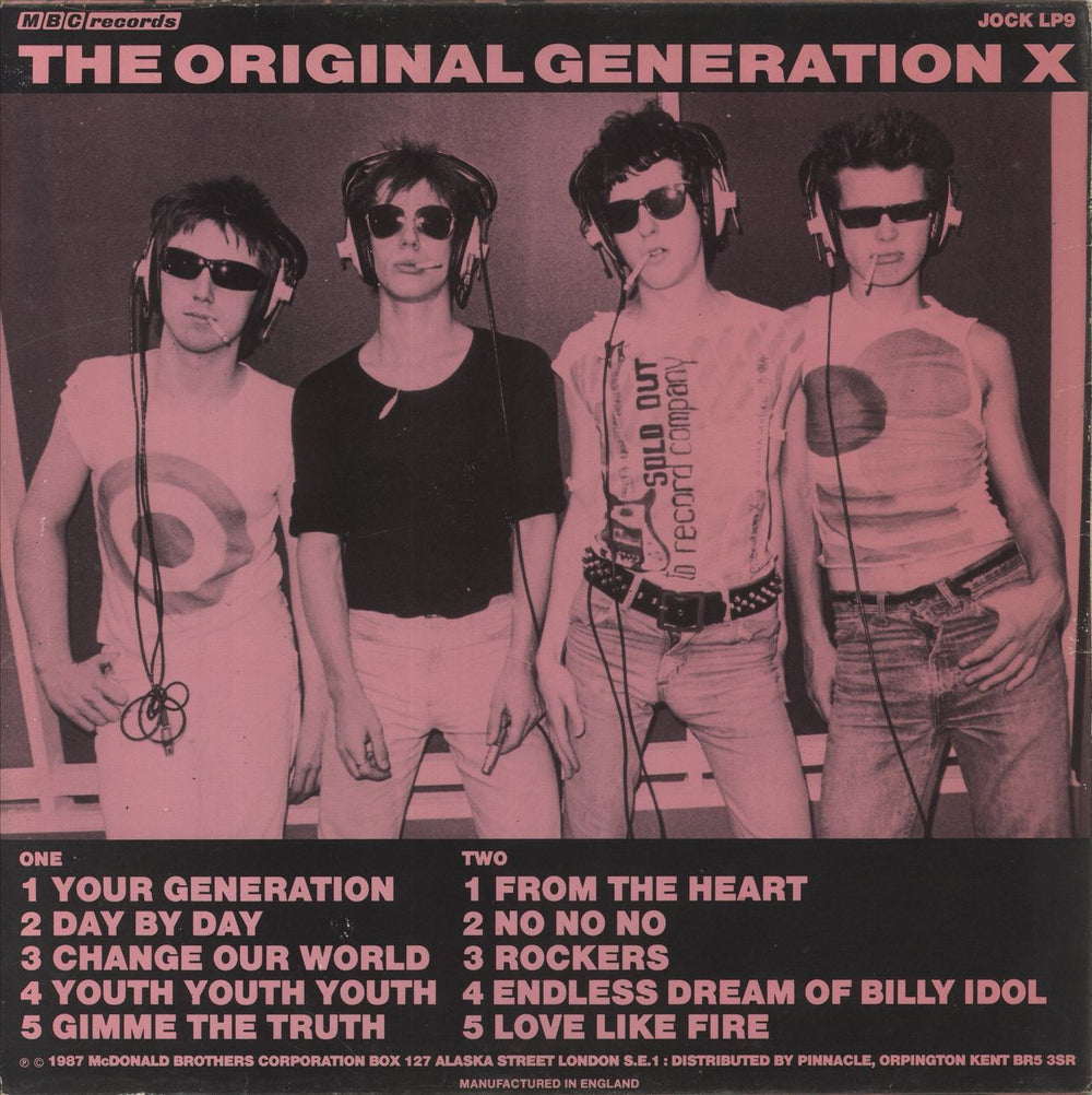 Generation X The Original Generation X UK vinyl LP album (LP record)