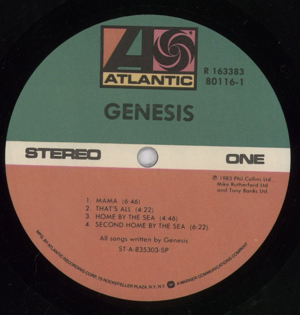 Genesis Genesis US vinyl LP album (LP record) GENLPGE770601