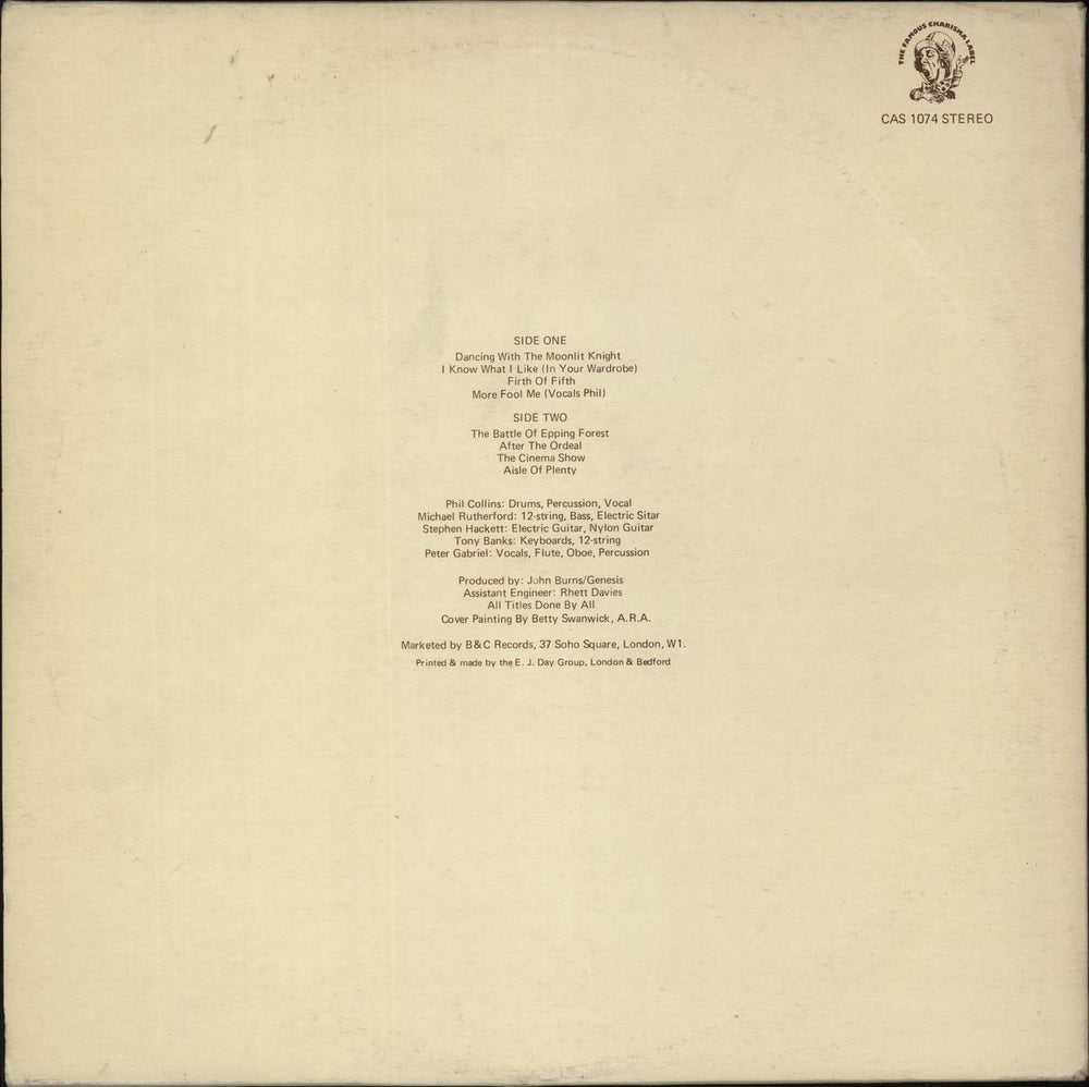 Genesis Selling England By The Pound - 1st + Insert - VG Sleeve UK vinyl LP album (LP record)