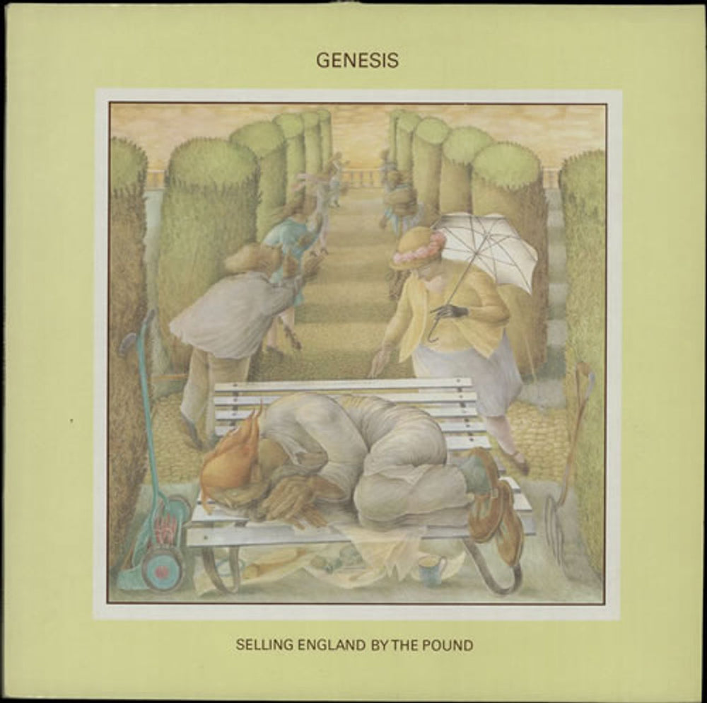 Genesis Selling England By The Pound - Blue + Insert UK vinyl LP album (LP record) CHC46