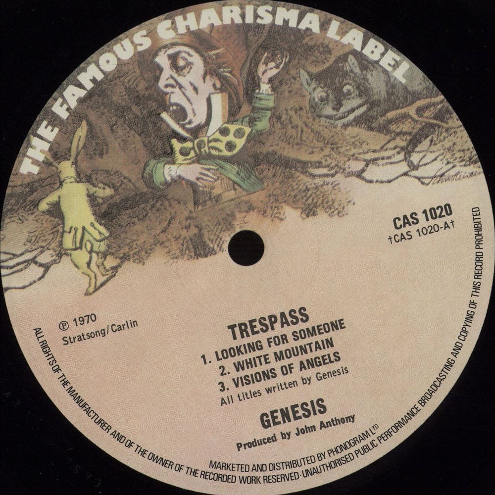 Genesis Trespass - 3rd + Insert UK vinyl LP album (LP record) GENLPTR672110