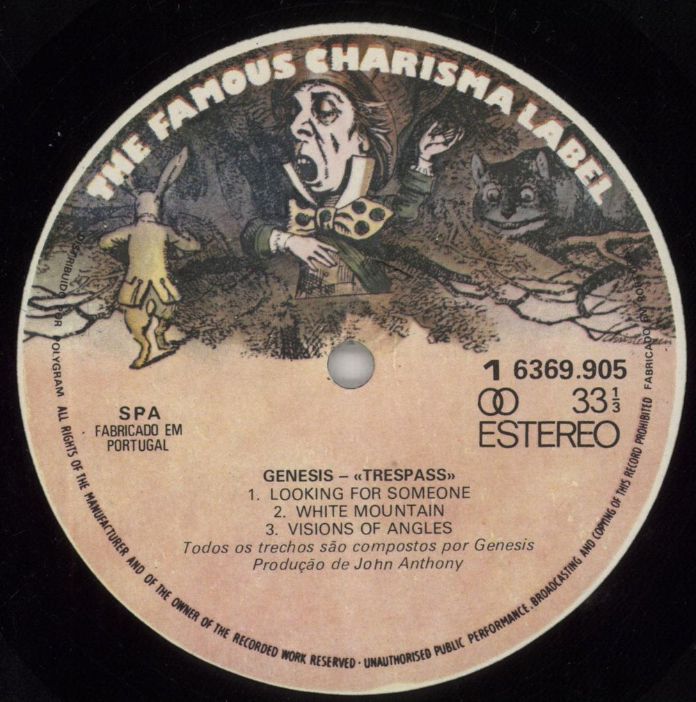 Genesis Trespass UK vinyl LP album (LP record) GENLPTR603827