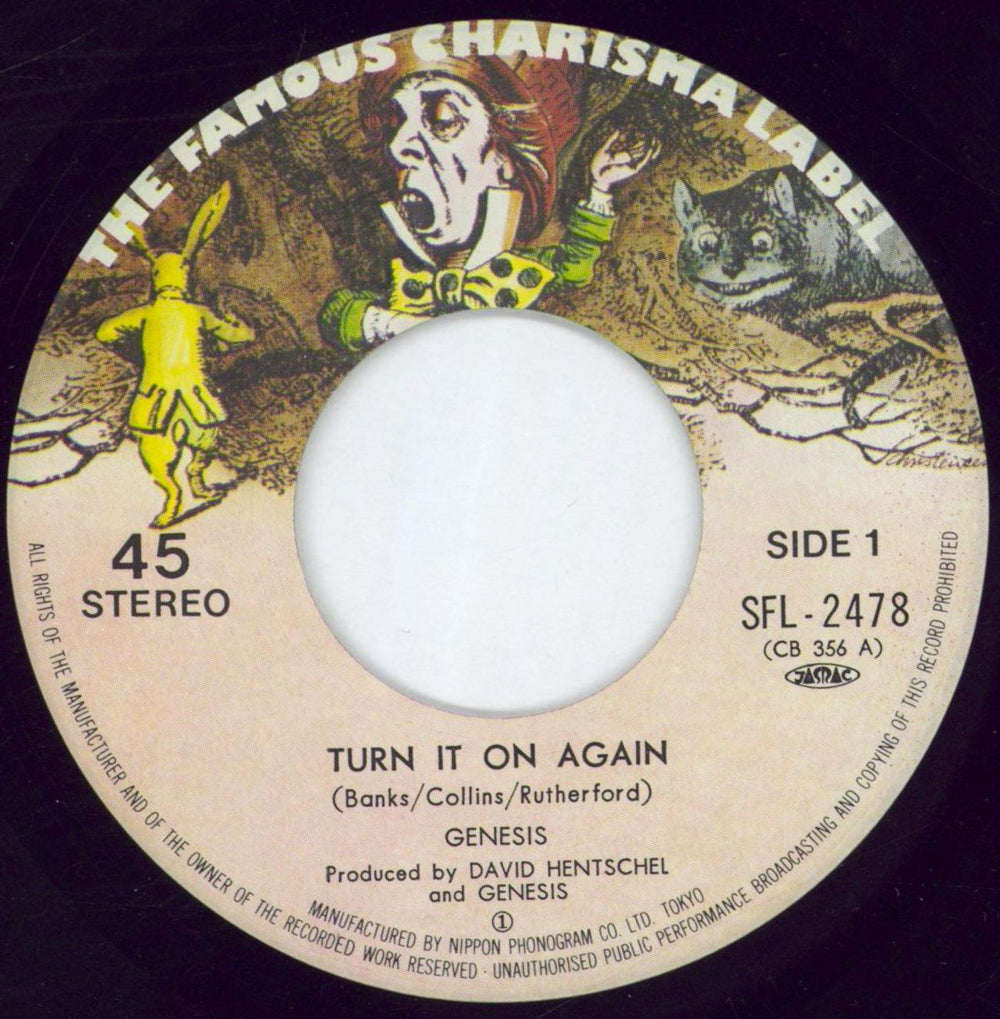Genesis Turn It On Again Japanese 7" vinyl single (7 inch record / 45) GEN07TU91002