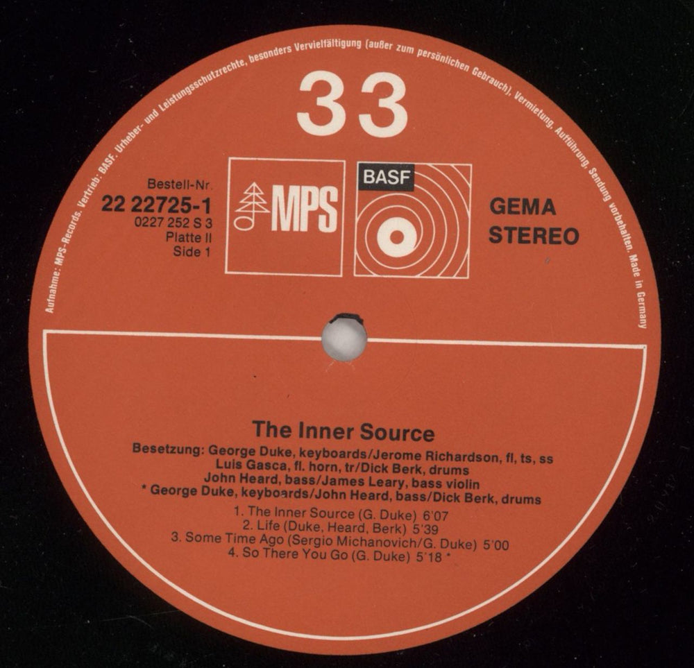 George Duke The Inner Source German 2-LP vinyl record set (Double LP Album) GA92LTH871350