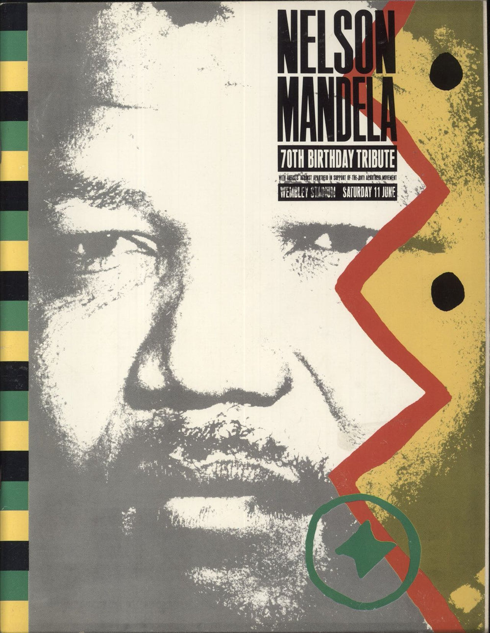 George Michael Nelson Mandela 70Th Birthday Tribute UK tour programme TOUR PROGRAMME