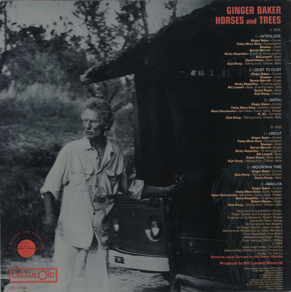 Ginger Baker Horses & Trees US vinyl LP album (LP record)
