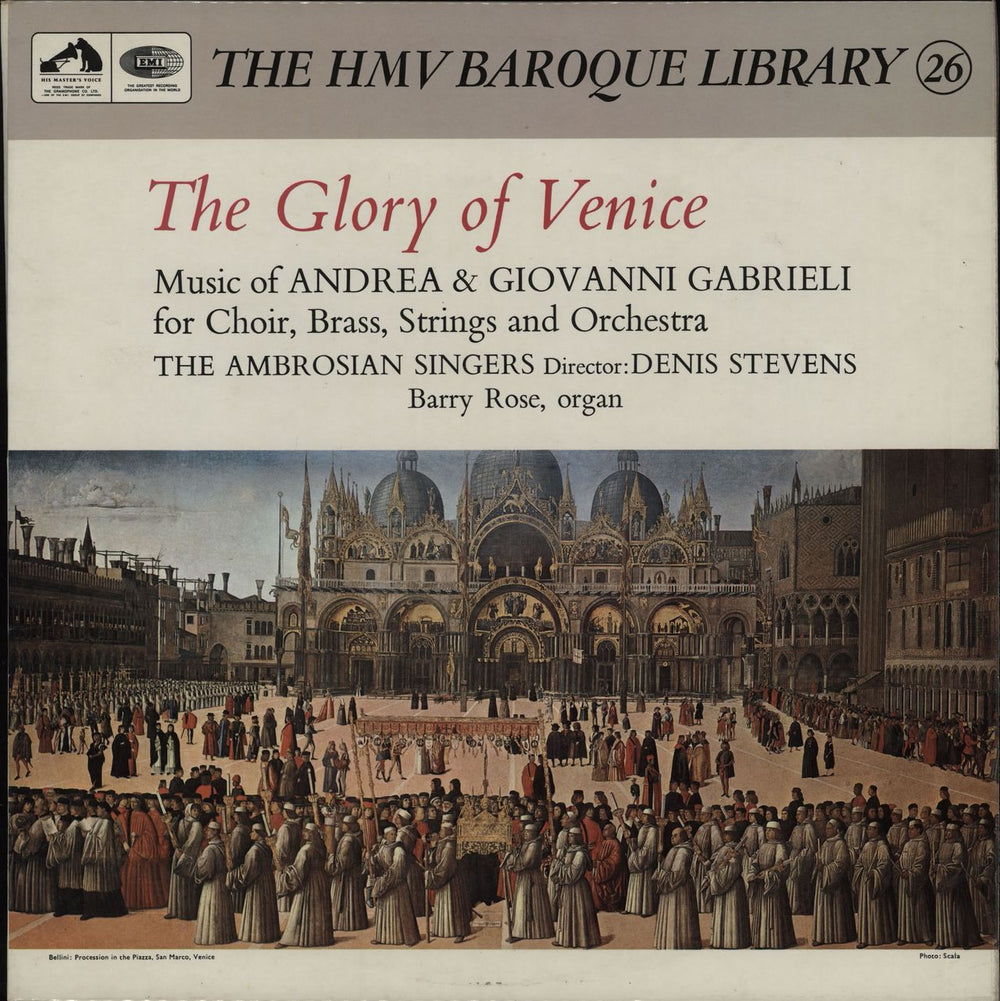 Giovanni Gabrieli The Glory of Venice UK vinyl LP album (LP record) HQS1093