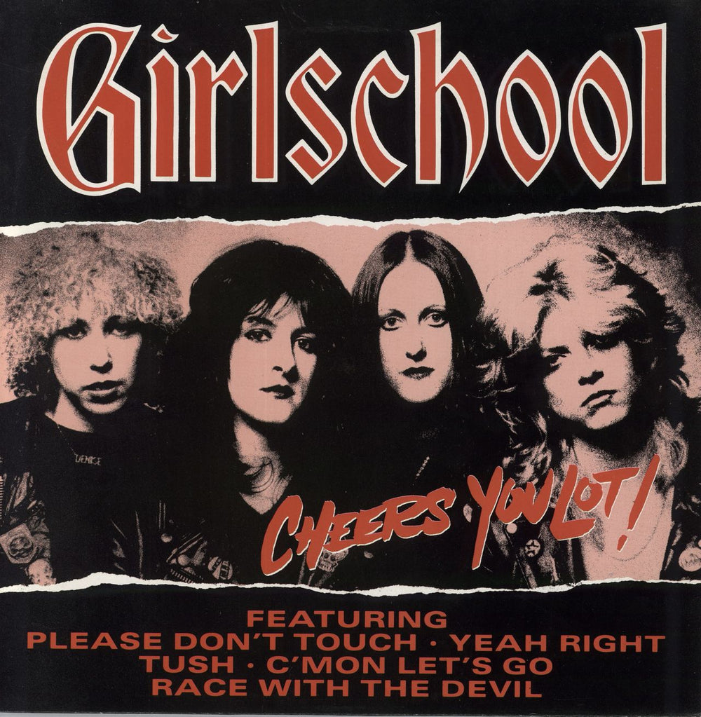 Girlschool Cheers You Lot! UK vinyl LP album (LP record) METALPM127