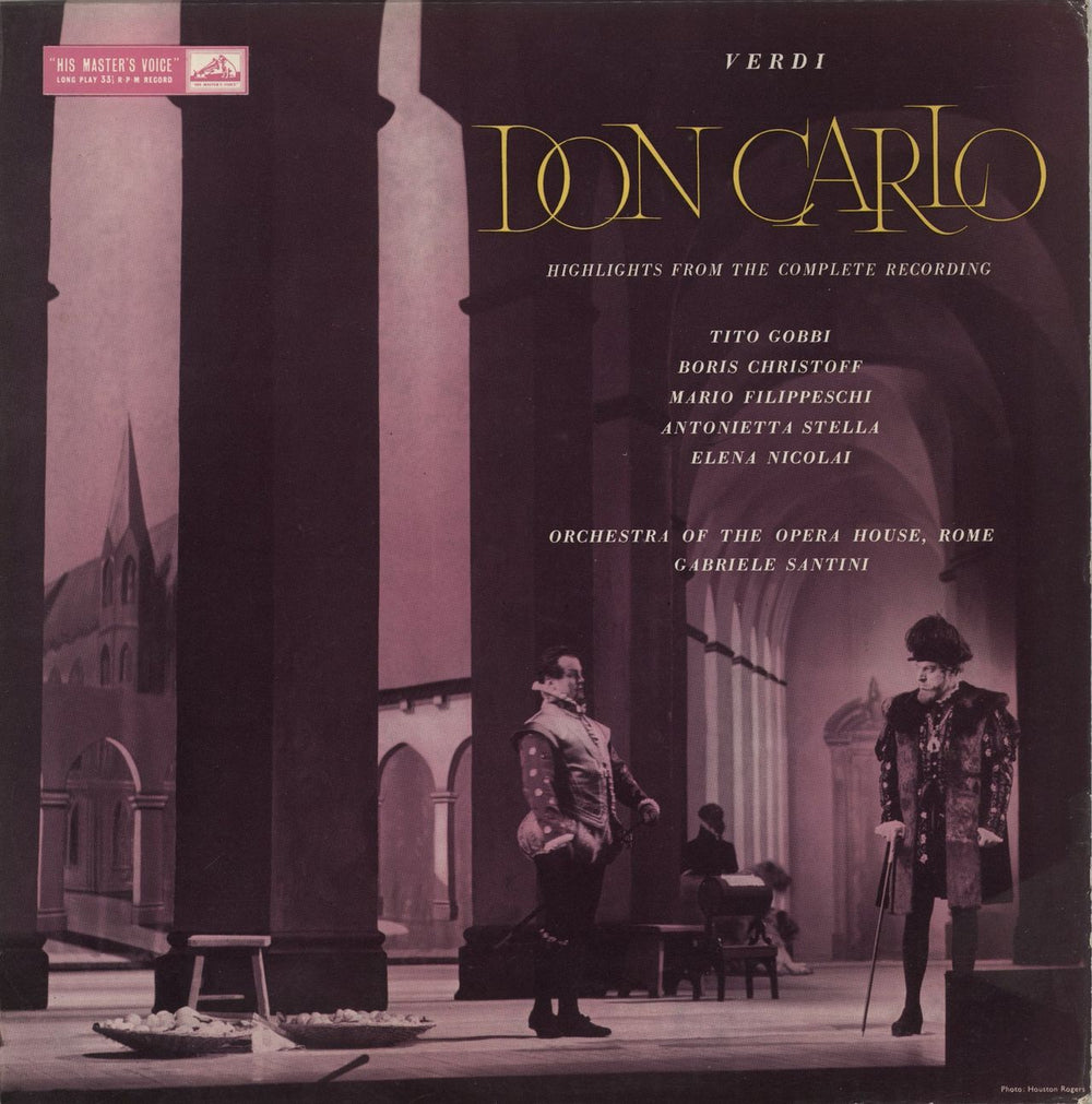Giuseppe Verdi Don Carlo (Highlights From The Complete Recording) UK vinyl LP album (LP record) ALP1700
