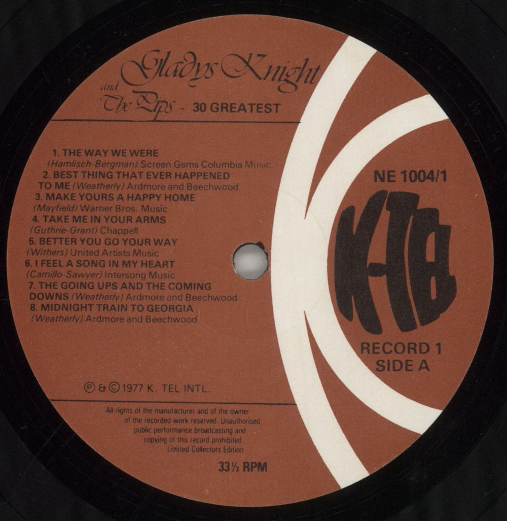 Gladys Knight & The Pips 30 Greatest UK 2-LP vinyl record set (Double LP Album) GLD2LGR296569