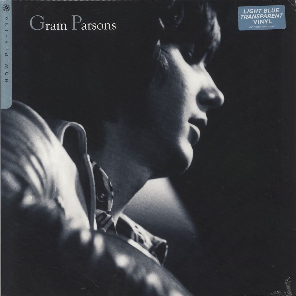 Gram Parsons Now Playing - Light Blue Vinyl - Sealed [EX] US vinyl LP album (LP record) RCV1726581 / 603497824403