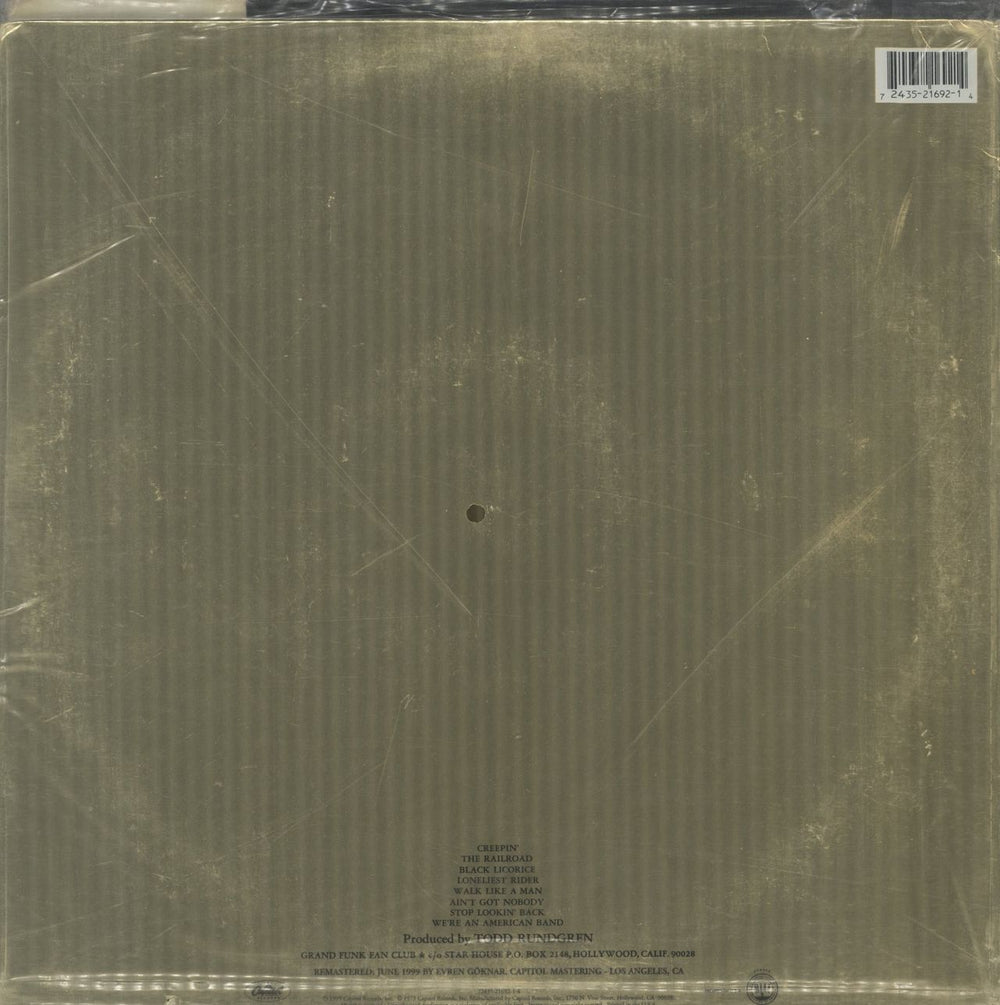 Grand Funk Railroad We're An American Band - Sealed EX US vinyl LP album (LP record) 724352169214