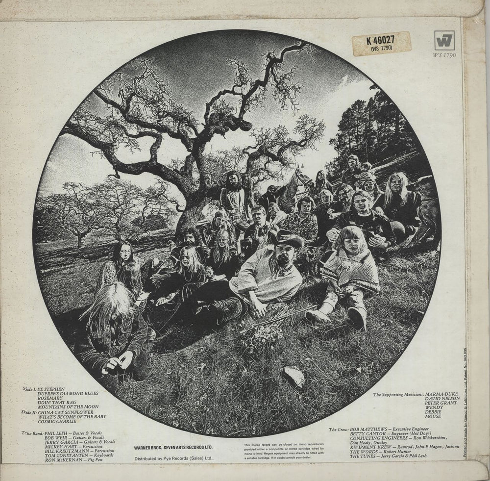 Grateful Dead Aoxomoxoa - Green Label - Laminated Sleeve UK vinyl LP album (LP record)