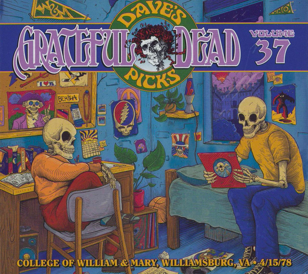 Grateful Dead Dave's Picks Volume 37: College Of William & Mary, Williamsburg, VA 4/15/78 US 3-CD album set (Triple CD) R2645921