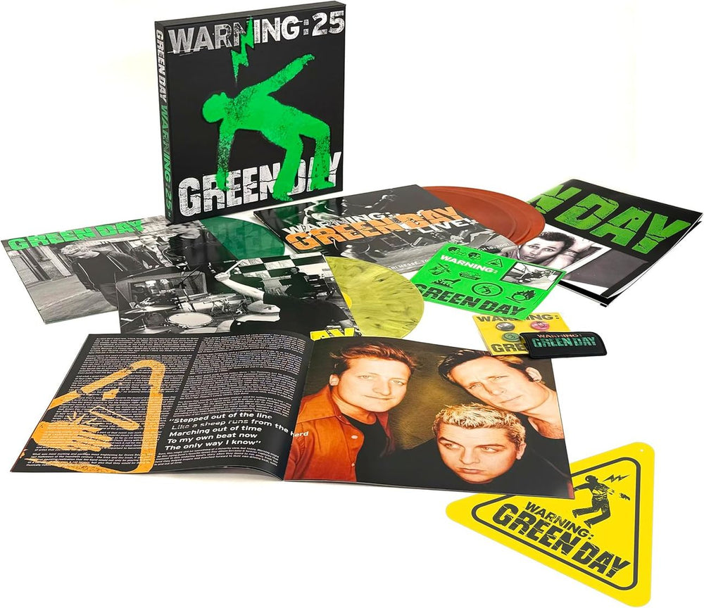 Green Day Warning - Super Deluxe 5-LP Edition - Coloured Vinyl + Warning Sign - Sealed UK Vinyl Box Set 0093624833291