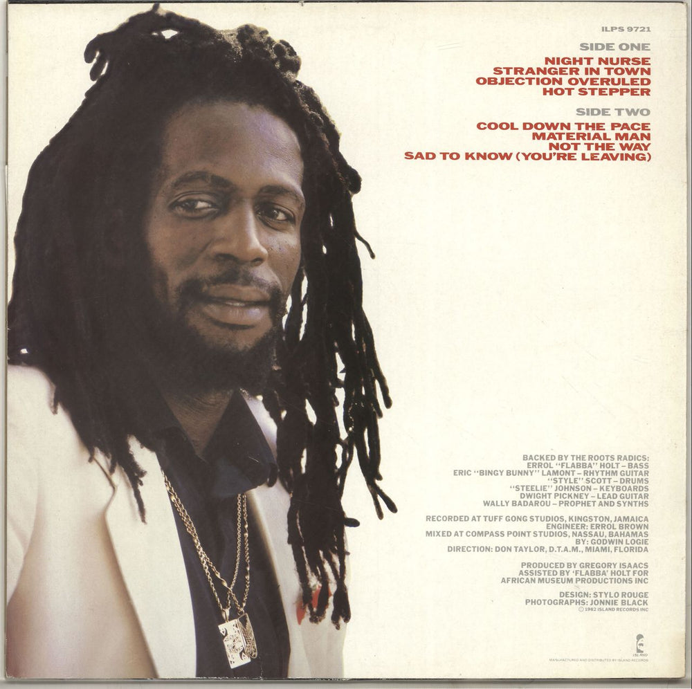 Gregory Isaacs Night Nurse - 1st + Poster - EX UK vinyl LP album (LP record)