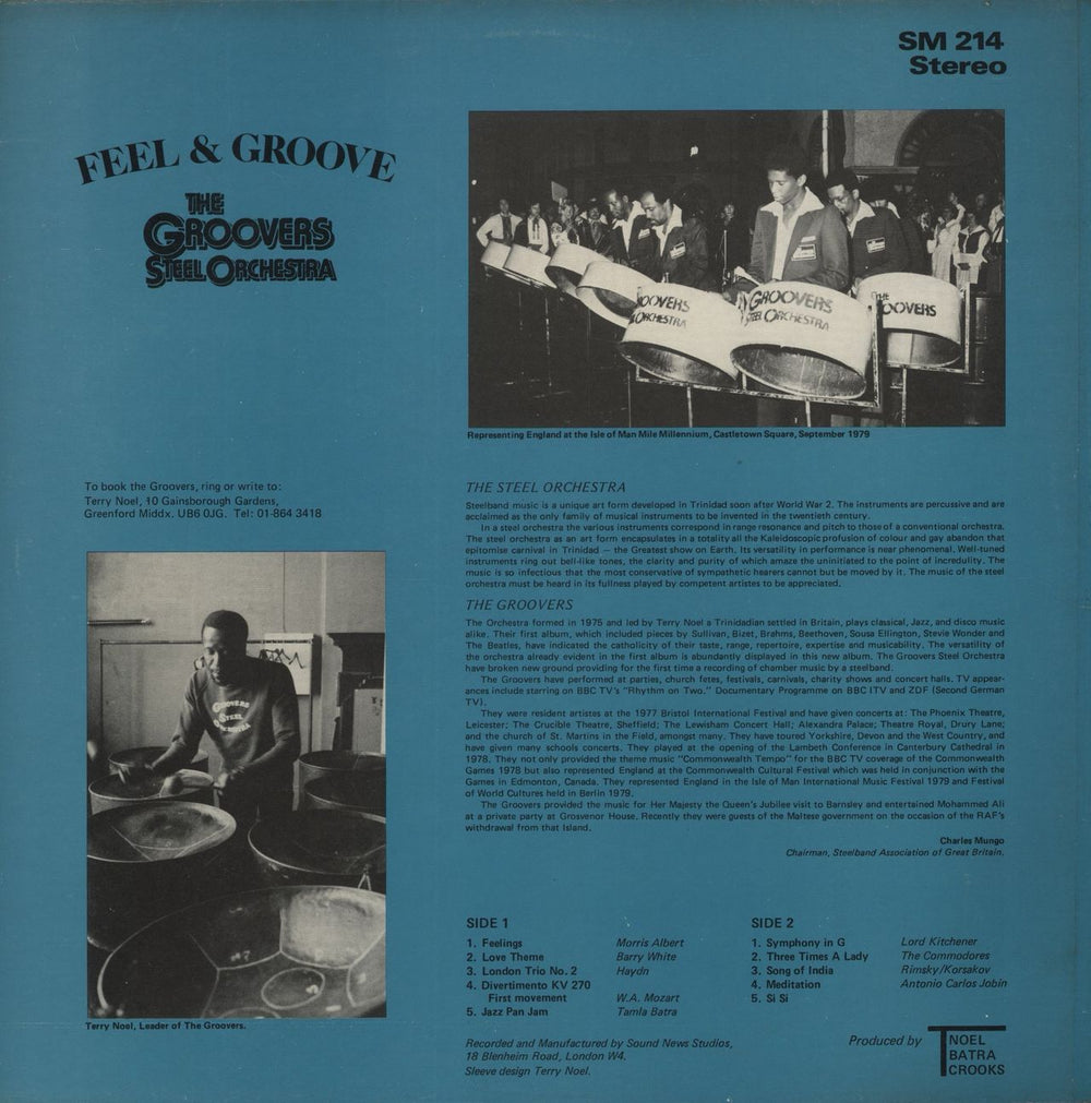 Groovers Steel Orchestra Feel & Groove UK vinyl LP album (LP record)