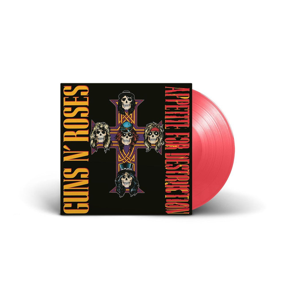 Guns N Roses Appetite For Destruction - Translucent Red Vinyl - Sealed UK vinyl LP album (LP record) 602475740926