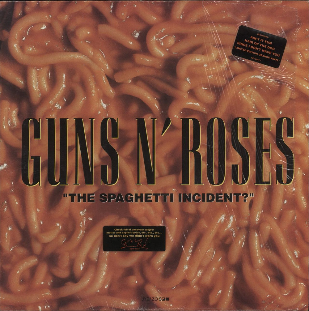 Guns N Roses The Spaghetti Incident? - Orange Vinyl - Shrink - EX US vinyl LP album (LP record) GEF-24617