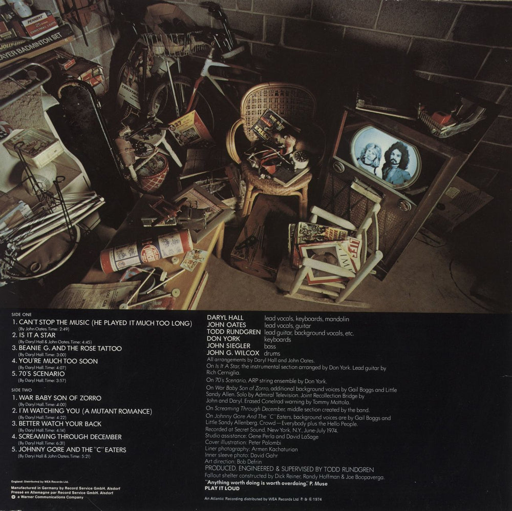 Hall & Oates War Babies German vinyl LP album (LP record)