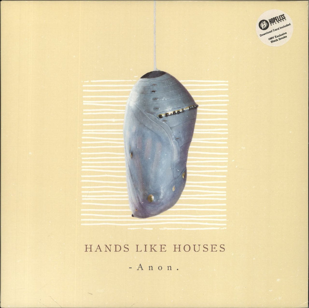 Hands Like Horses Anon - Black Smoke Vinyl UK vinyl LP album (LP record) UNFD095LP