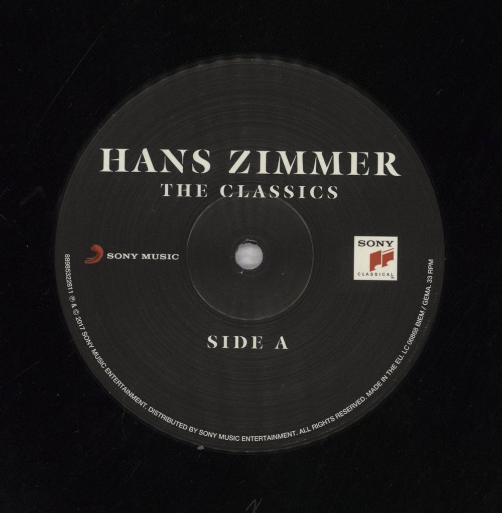 Hans Zimmer The Classics - 180gm UK 2-LP vinyl record set (Double LP Album)