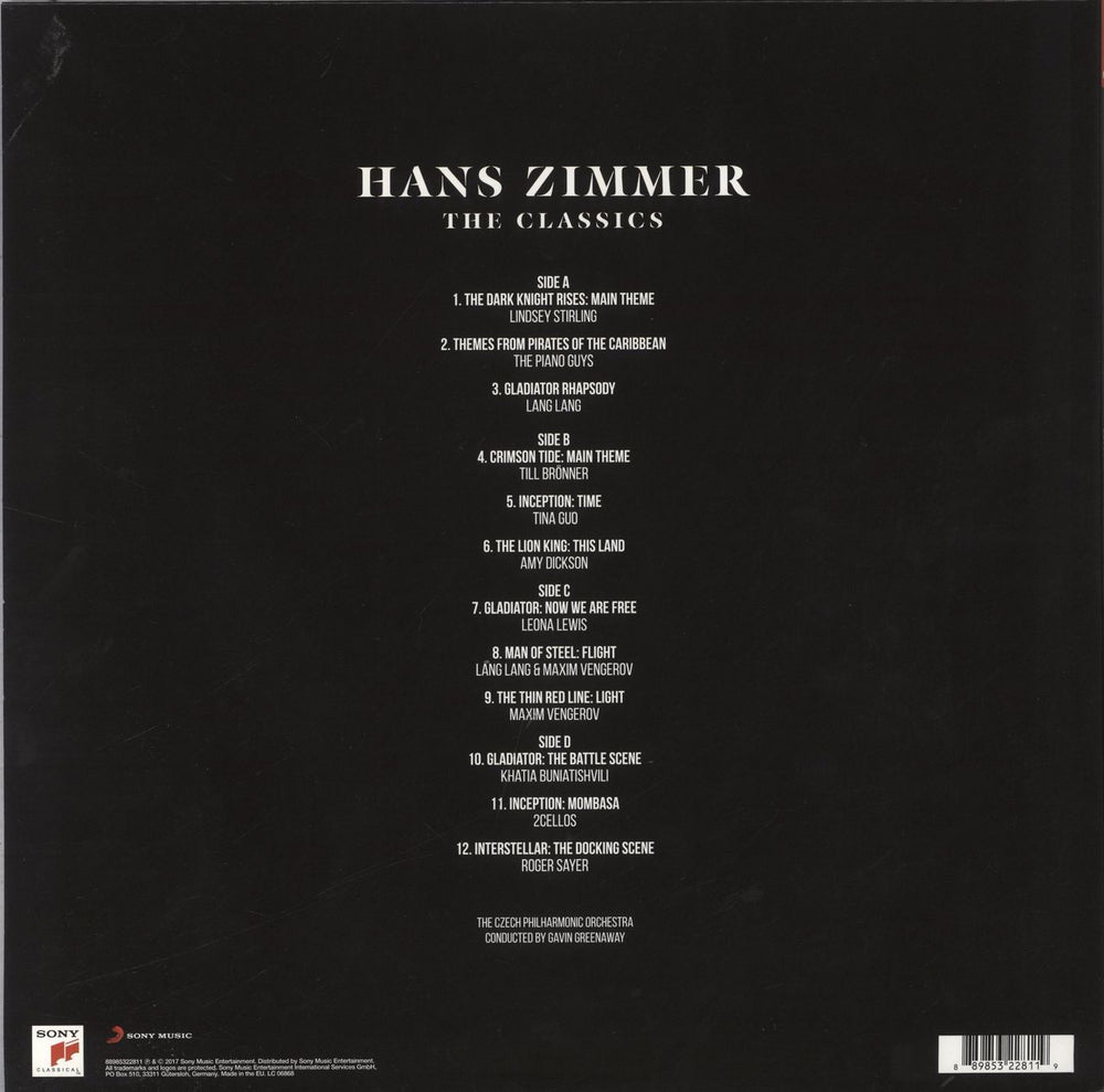 Hans Zimmer The Classics - 180gm UK 2-LP vinyl record set (Double LP Album) HZA2LTH845880
