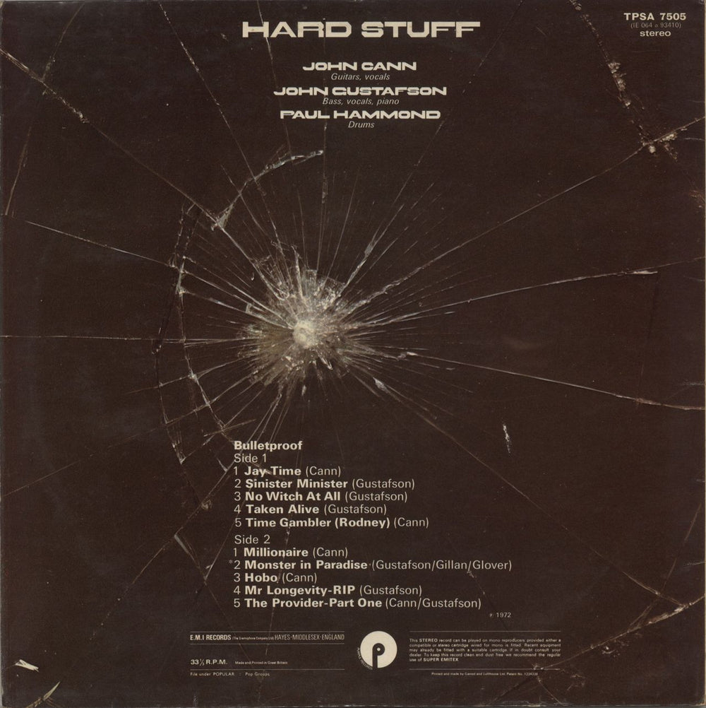 Hard Stuff Bulletproof - Ex UK vinyl LP album (LP record)