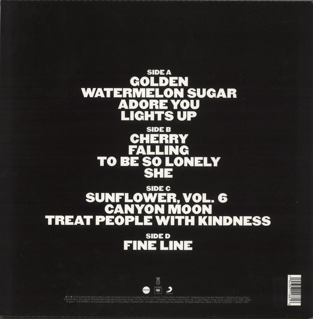 Harry Styles Fine Line - 180gm Clear With Black & White Splatter Vinyl UK 2-LP vinyl record set (Double LP Album) 194397116816