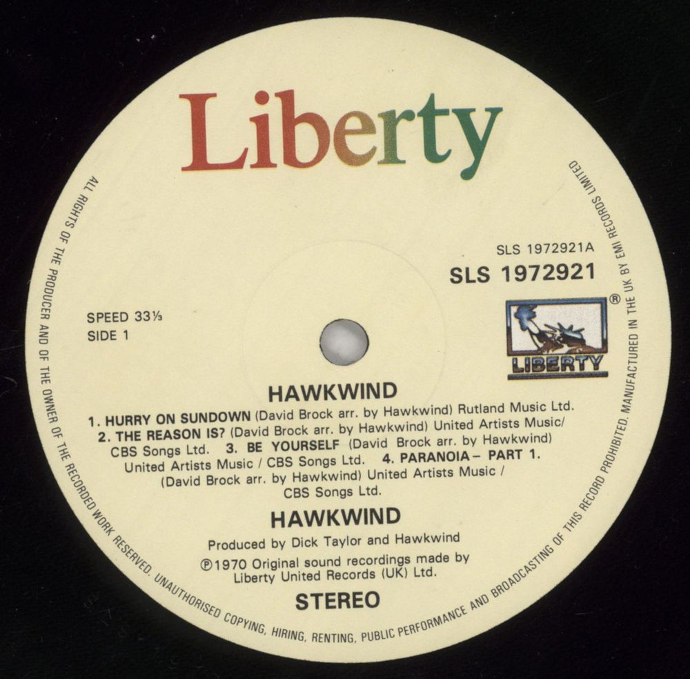 Hawkwind Hawkwind UK vinyl LP album (LP record) HWKLPHA362244