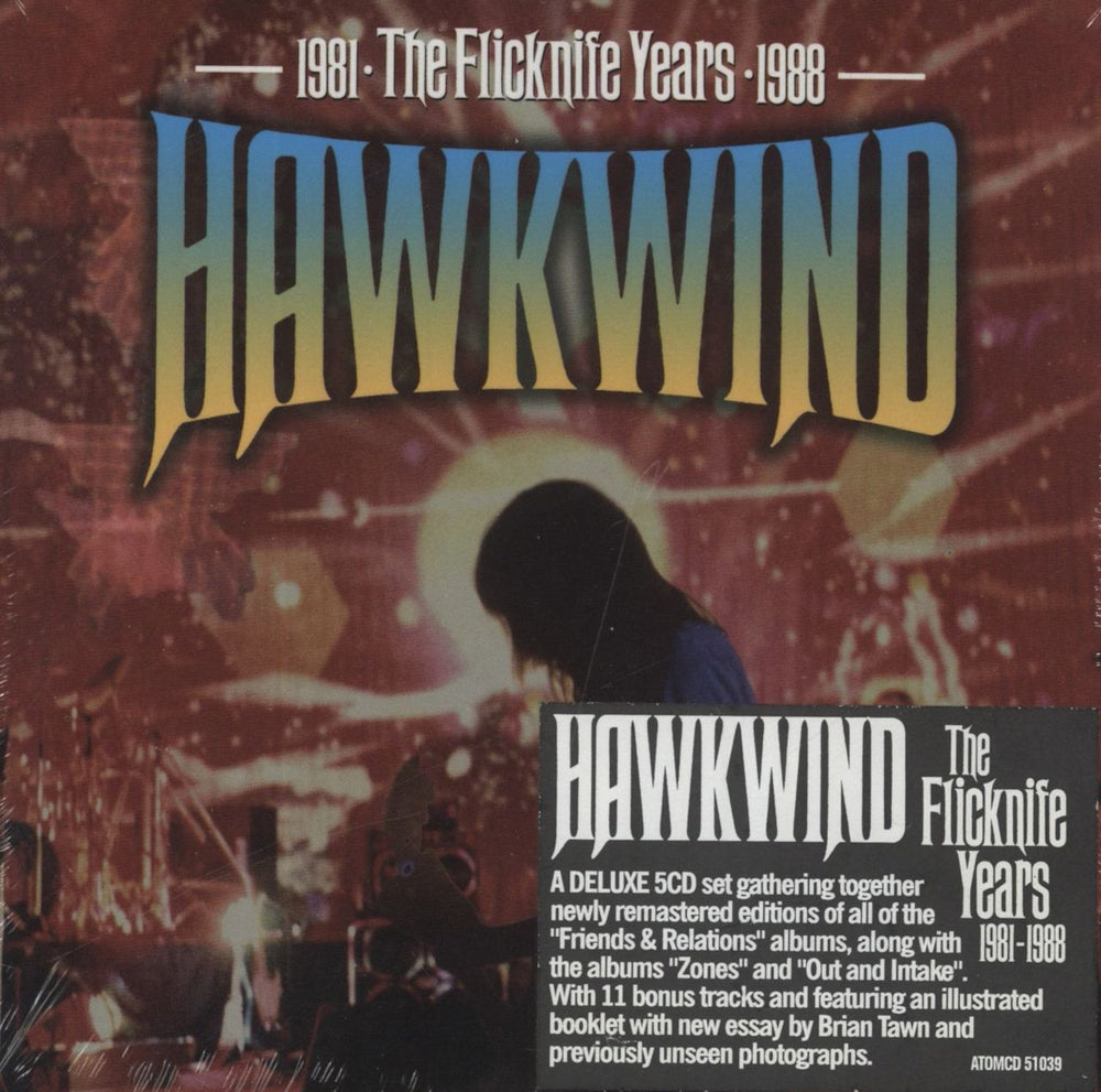 Hawkwind The Flicknife Years 1981-1988 UK CD Album Box Set ATOMCD51039