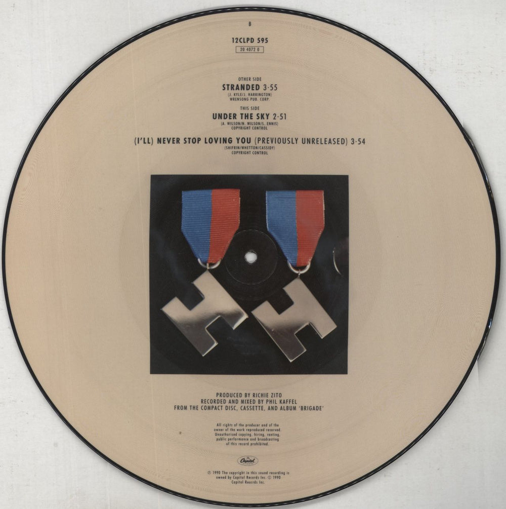 Heart Stranded UK 12" vinyl picture disc (12 inch picture record)