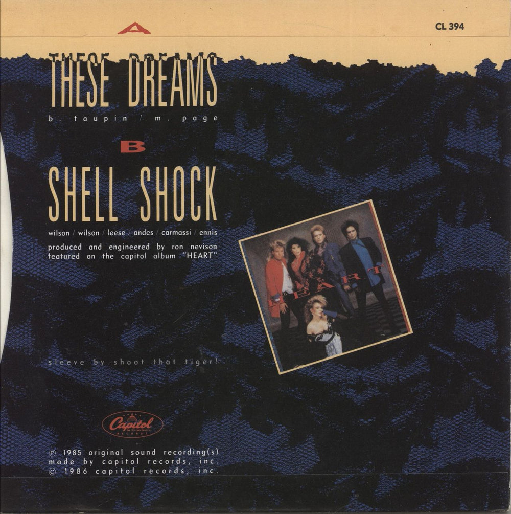 Heart These Dreams UK 7" vinyl single (7 inch record / 45)