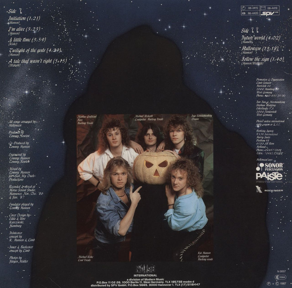 Helloween Keeper Of The Seven Keys - Part I - Blue Vinyl + Poster German vinyl LP album (LP record)