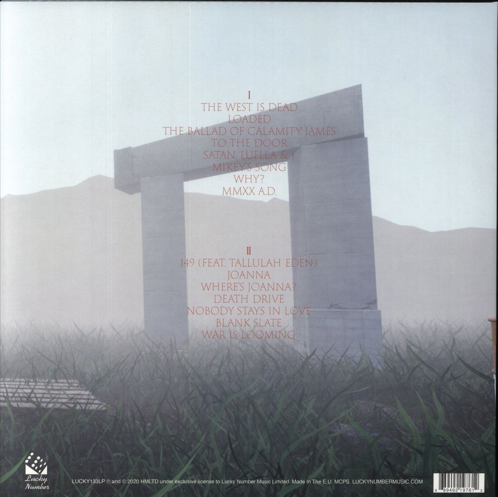 HMLTD West Of Eden - Red Vinyl + Flexi-disc UK vinyl LP album (LP record) 689492198817