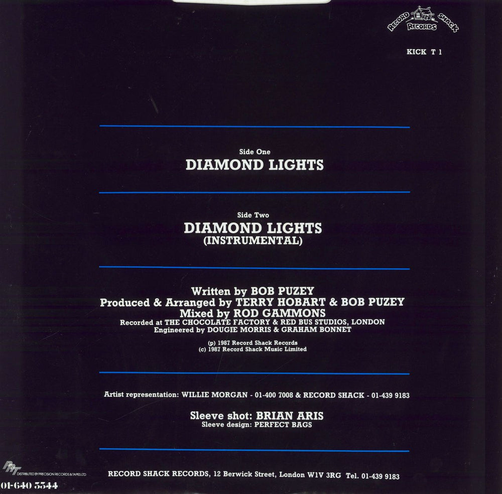 Hoddle & Waddle Diamond Lights + Poster UK 12" vinyl single (12 inch record / Maxi-single)
